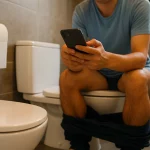 Человек в туалете