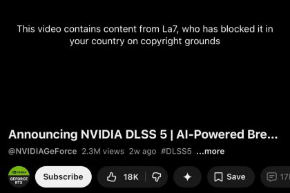 Трейлер NVIDIA заблокировали